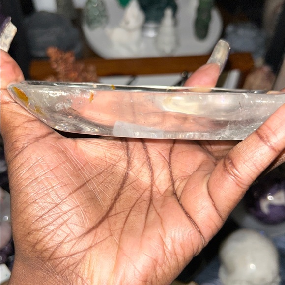 Clear Quartz Bowl with hint of hematoid 🔥 - Picture 3 of 8